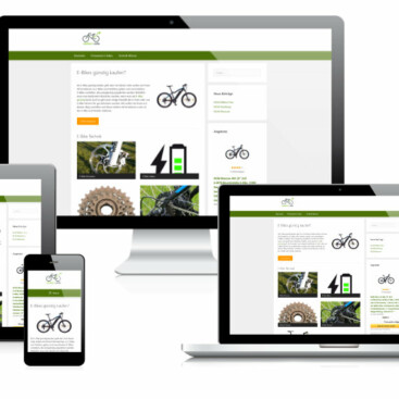 Webseite erstellen Fahrradgeschäft