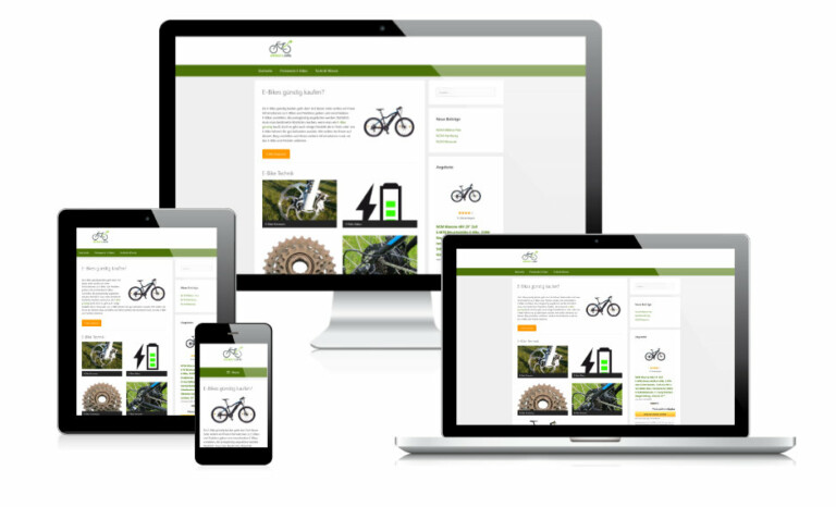 Webseite erstellen Fahrradgeschäft